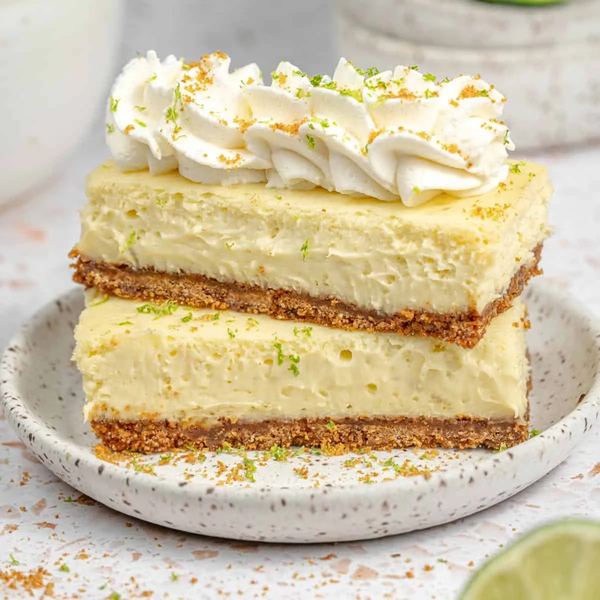 Lime and Ginger Cheesecake Bars