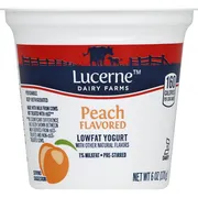 Signature Yogurt, Low Fat, Peach Flavored
