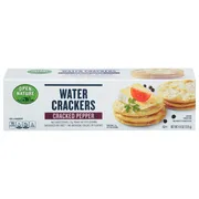 Open Nature Water Crackers, Cracked Pepper