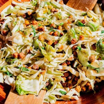 Recipe 'Hot Honey Tahini Chickpea Crunch Salad'