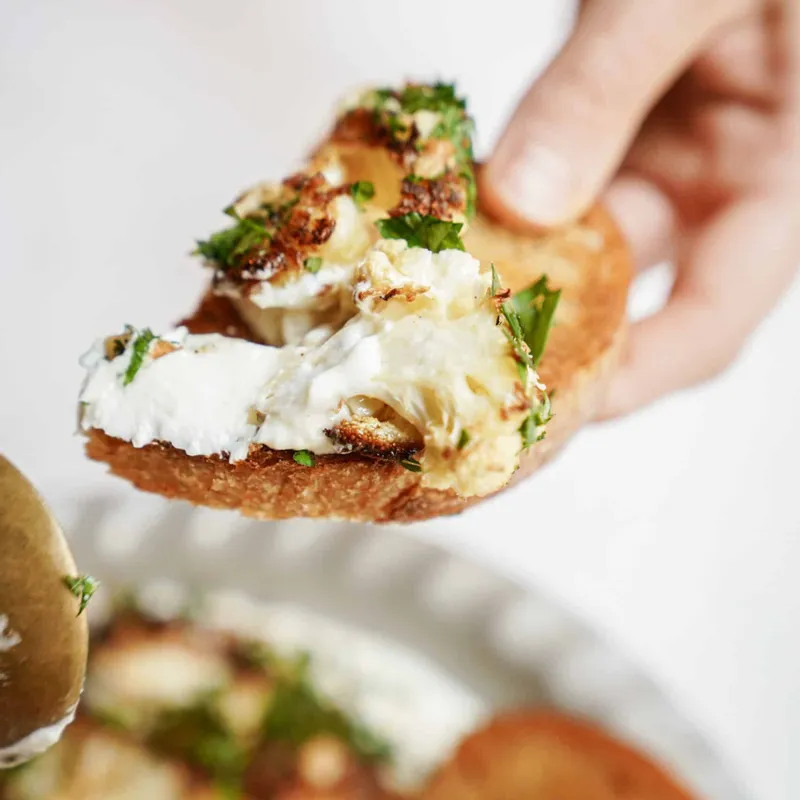 Whipped Feta Dip with Roasted Cauliflower