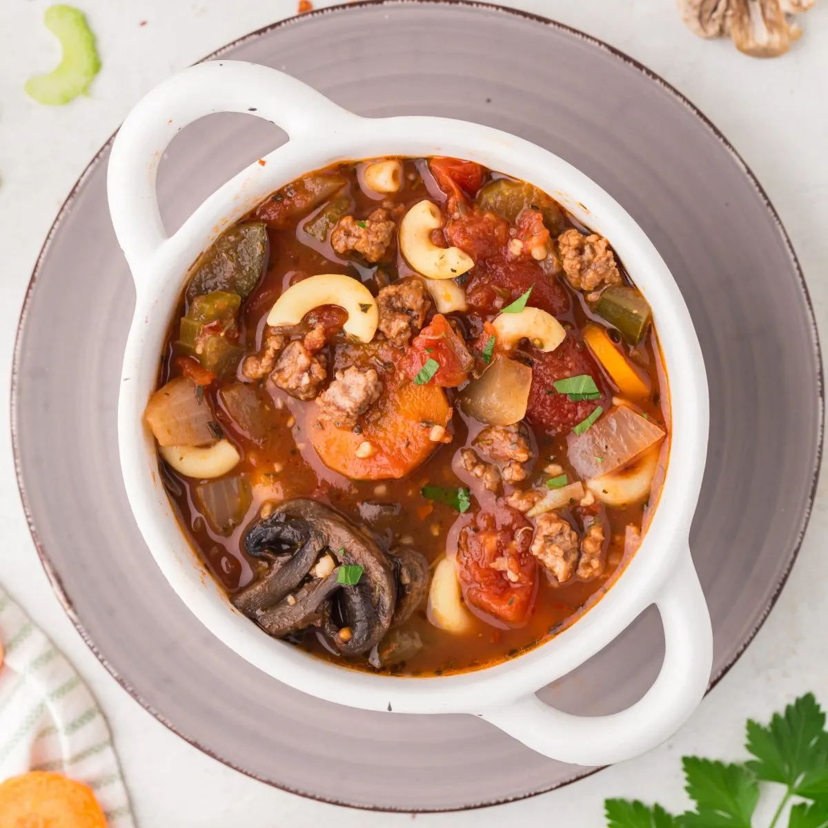 Slow Cooker Hamburger Soup