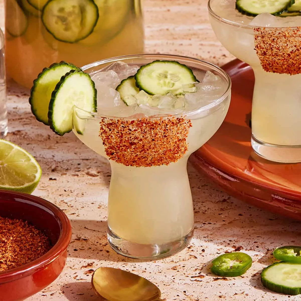 Spicy Skinny Cucumber Margarita
