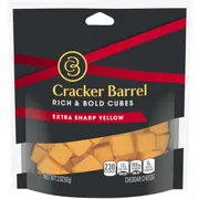 Cracker Barrel Rich & Bold Extra Sharp Yellow Cheddar Cheese Cubes