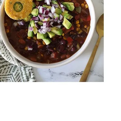Recipe 'Slow Cooker 3 Bean Chili (Vegan) [+VIDEO]'