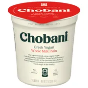 Chobani Whole Milk Plain Greek Yogurt