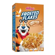 Frosted Flakes Breakfast Cereal, 8 Vitamins and Minerals, Kids Snacks, Cinnamon French Toast