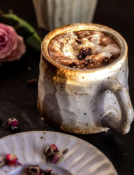 Rich and Creamy Tahini Hot Chocolate
