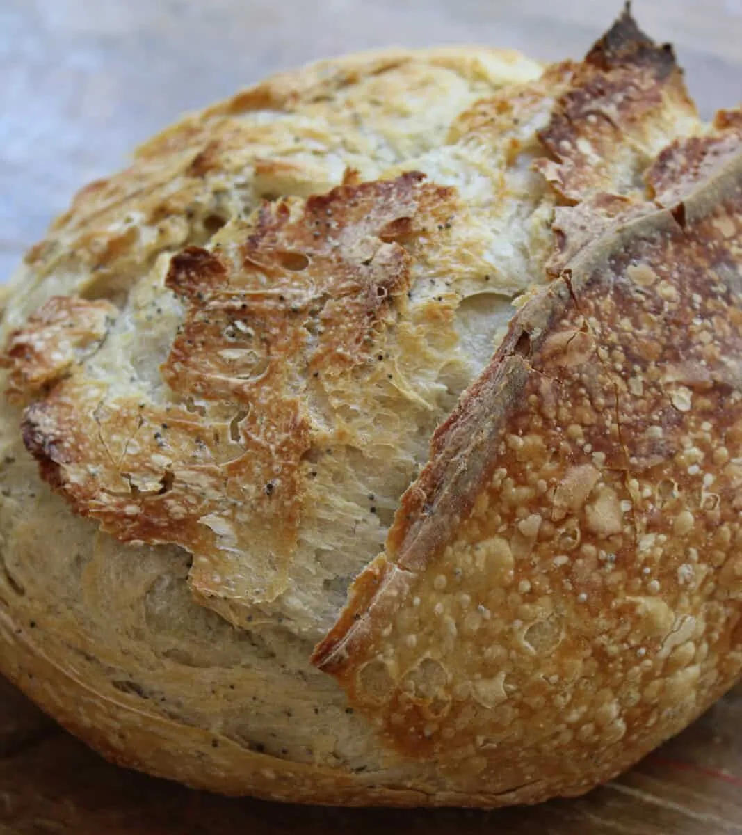 Lemon Poppy Seed Sourdough Loaf