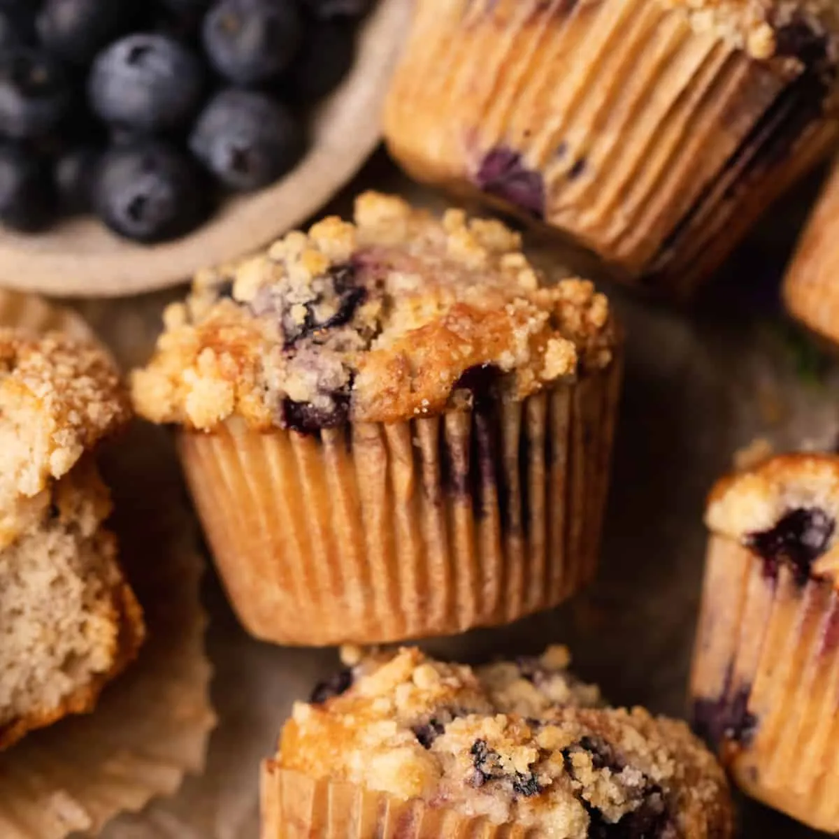 Small Batch Blueberry Muffins