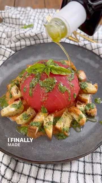 Burrata Stuffed Tomato
