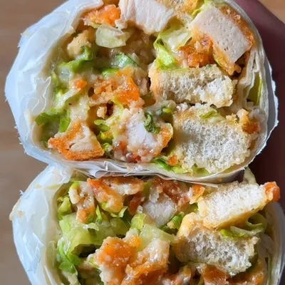 Recipe 'Hot Honey Caesar Chicken Wrap'