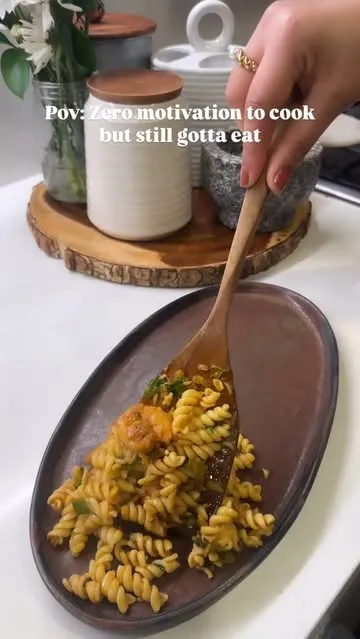 Burnt Garlic Shrimp Pasta