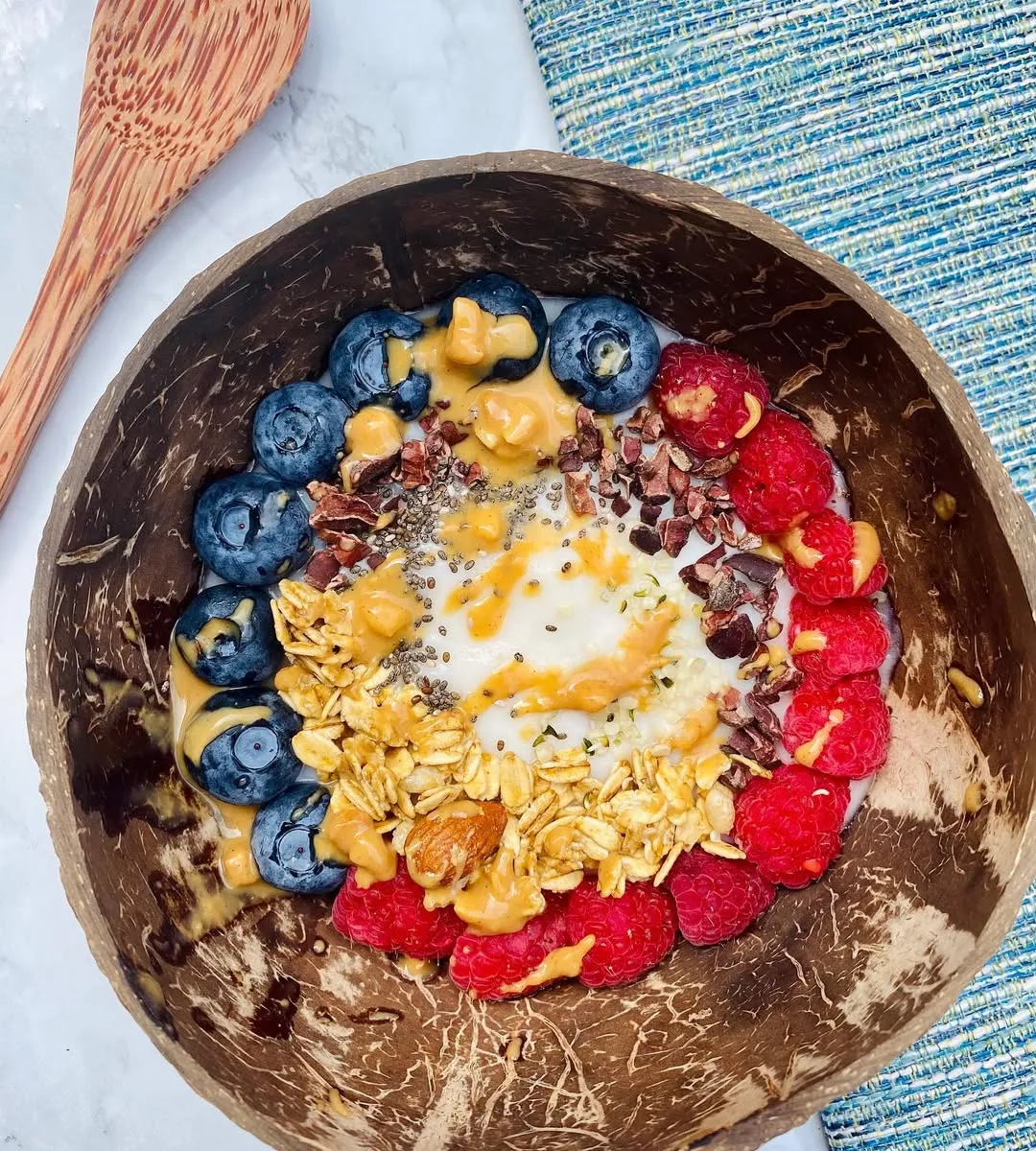 Red, White & Blue Coconut Yogurt Bowl
