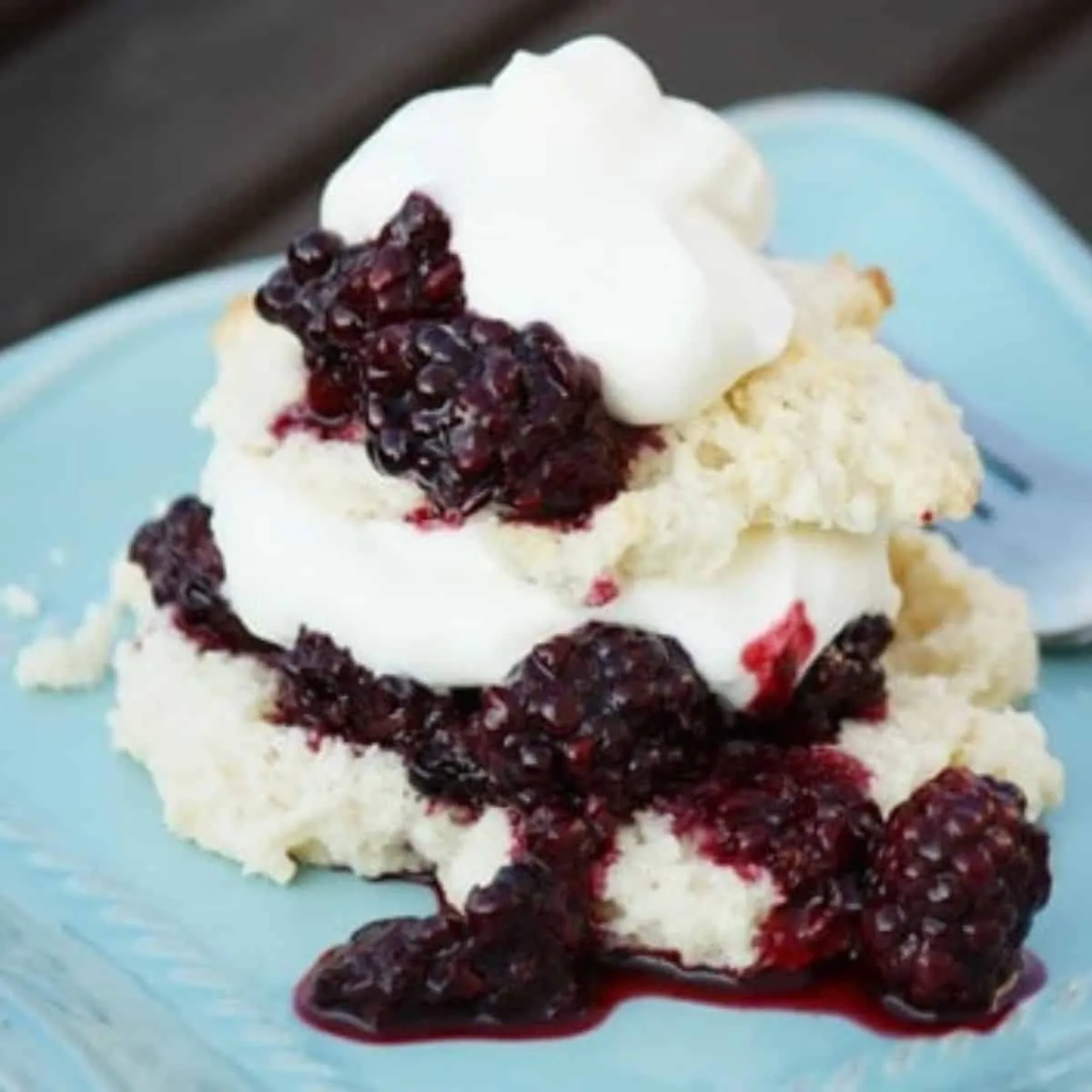 Easy Shortcake Recipe With Chunky Blackberry Sauce