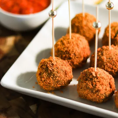Recipe 'Crispy Stuffed Turkey Meatballs'