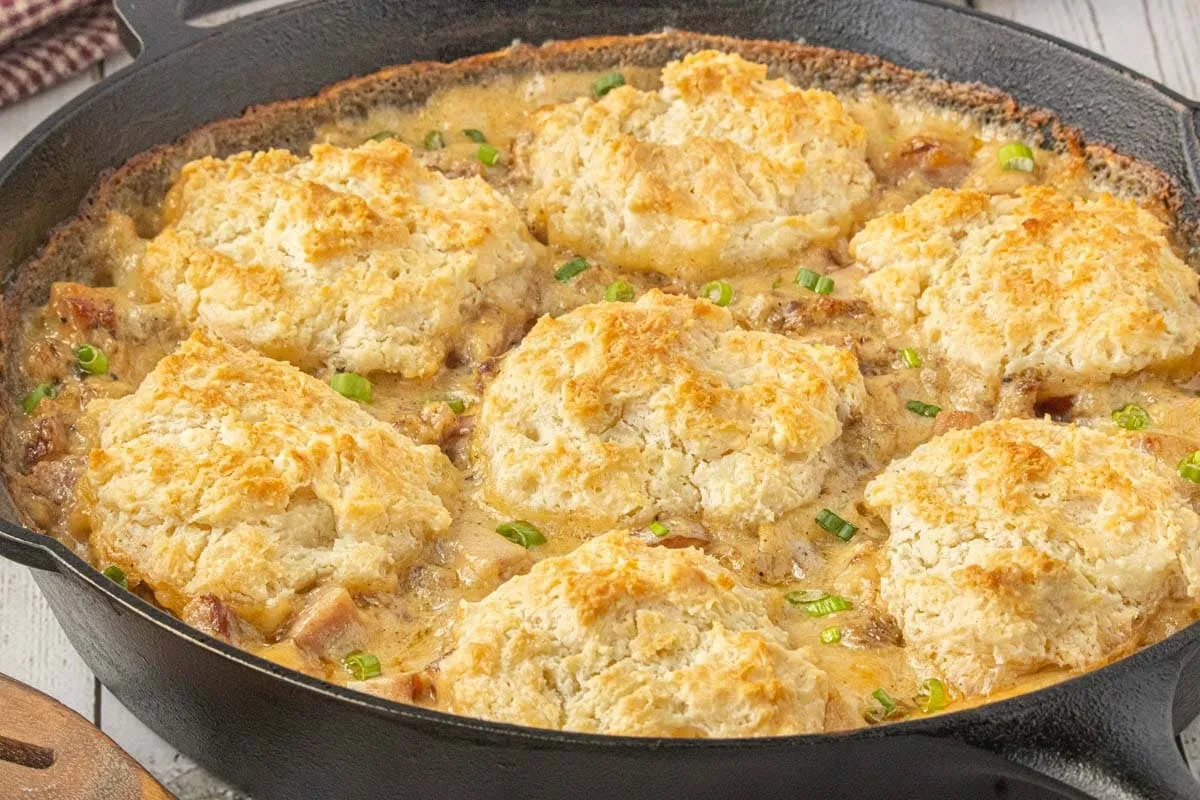 Biscuits and Gravy Pot Pie