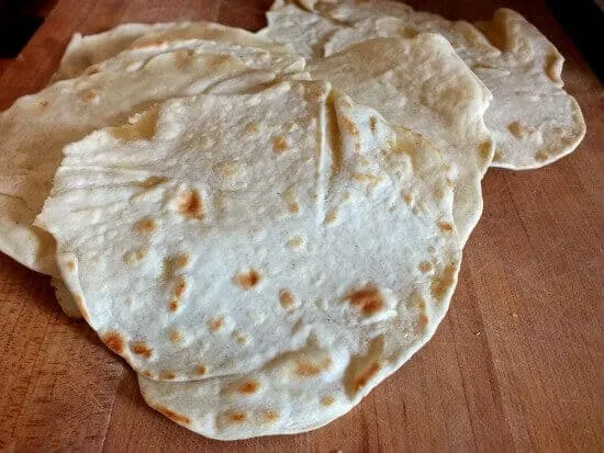 Easy Homemade Flour Tortillas - White or Wheat