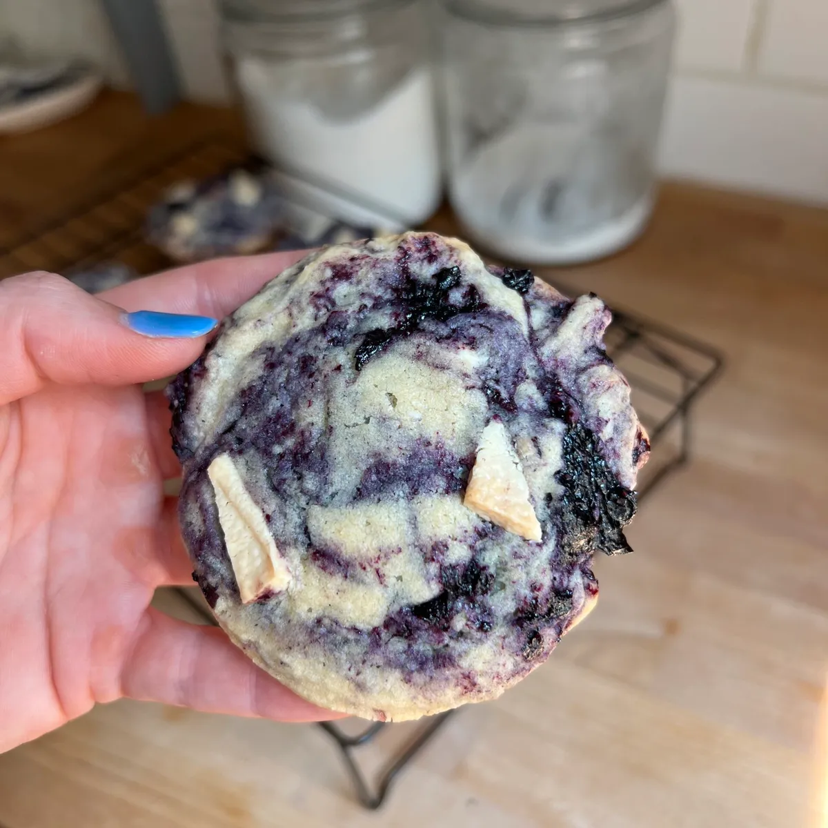 Lemon Blueberry White Chocolate Chunk Cookies