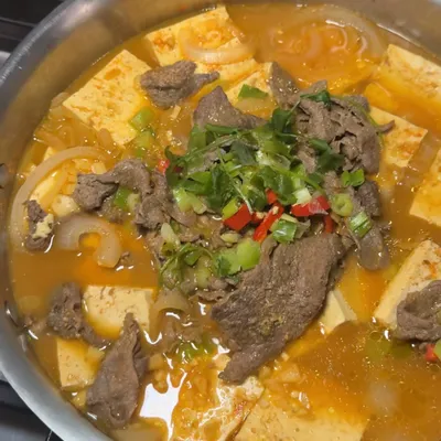 Recipe 'Dubu Jorim with Beef'