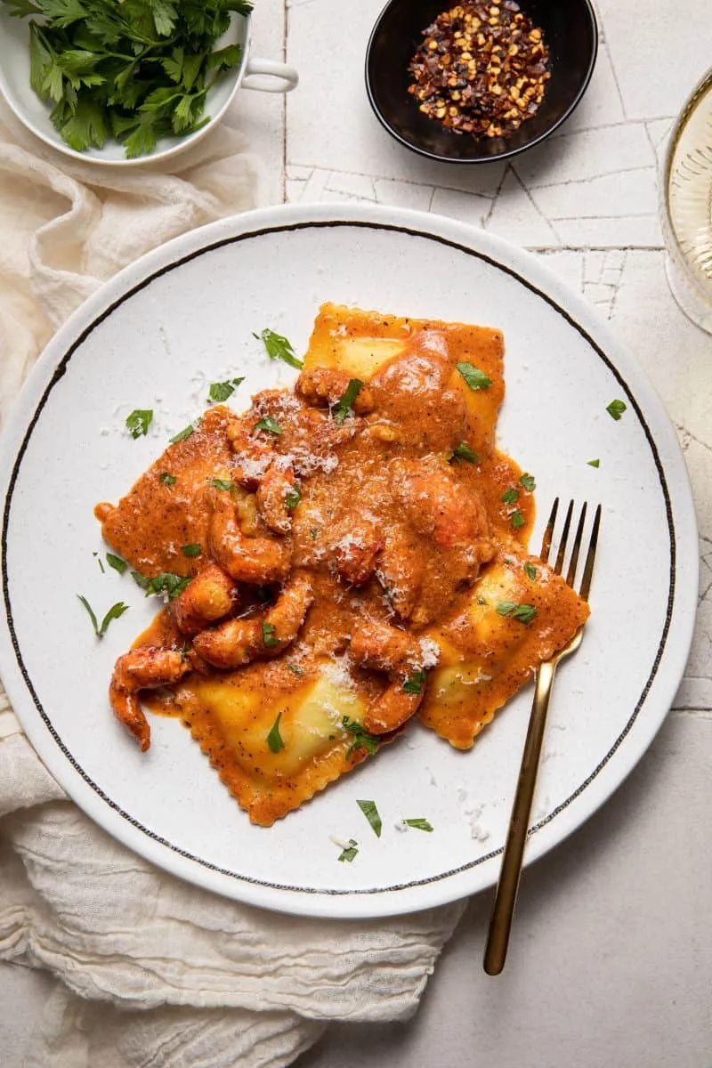 Lighter Lobster Ravioli Sauce