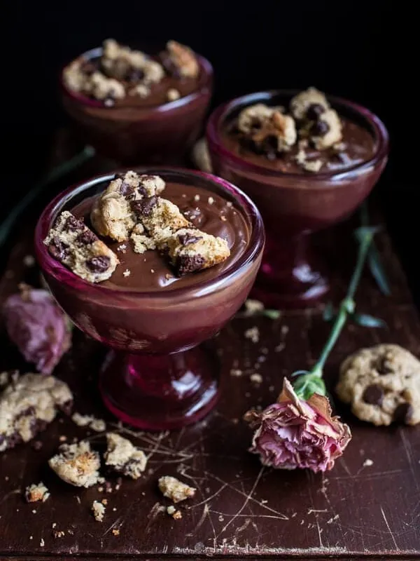 Kahlúa Chocolate Pudding...with Oatmeal Chocolate Chip Cookies.