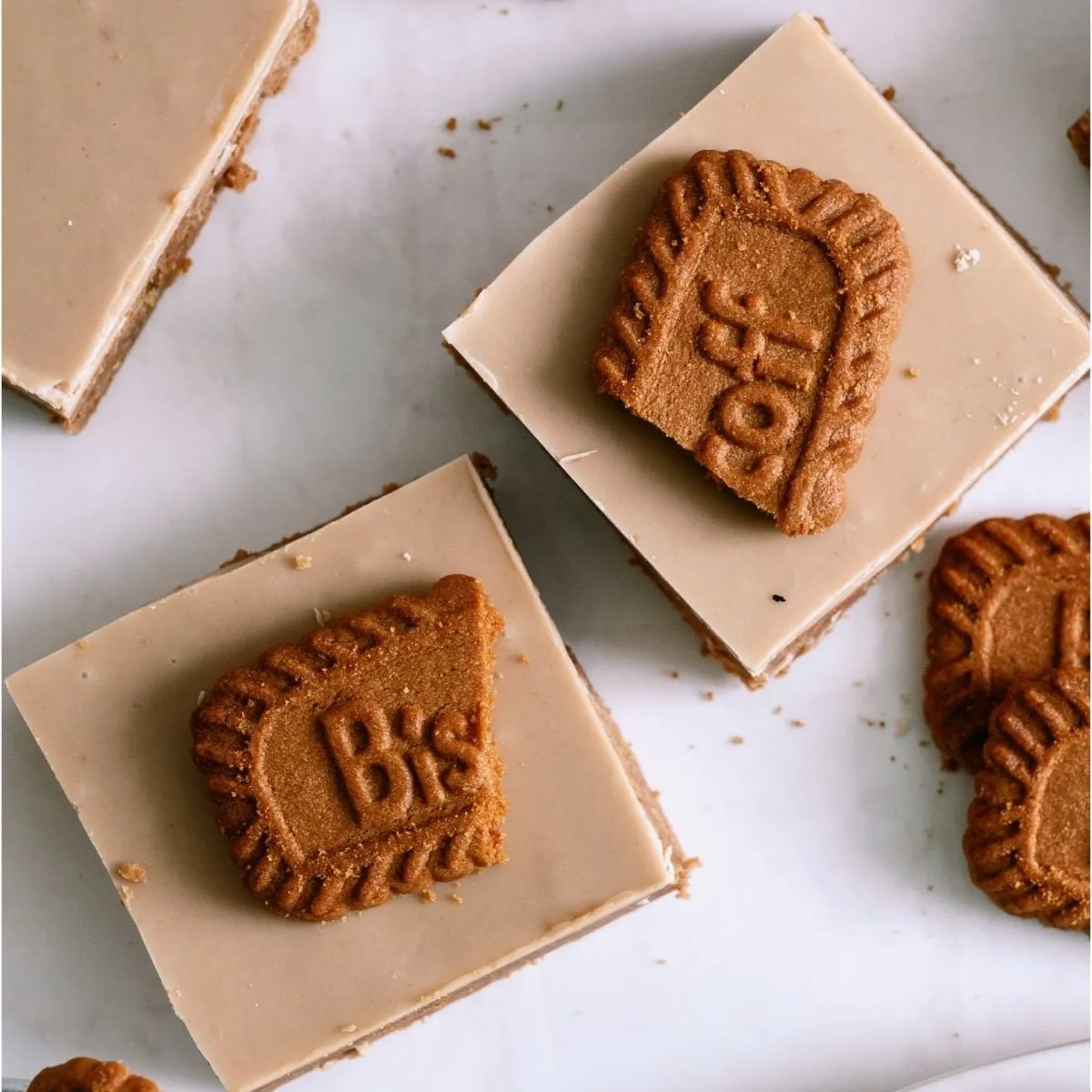 No Bake Biscoff Bars Recipe