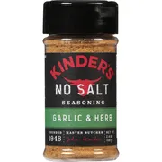 Kinder's Seasoning, No Salt, Garlic Herb