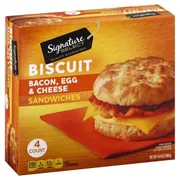 Signature Sandwiches, Biscuit, Bacon, Egg & Cheese
