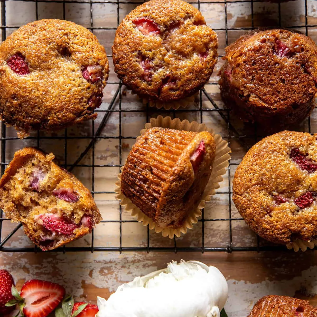 Strawberry Caramel Muffins