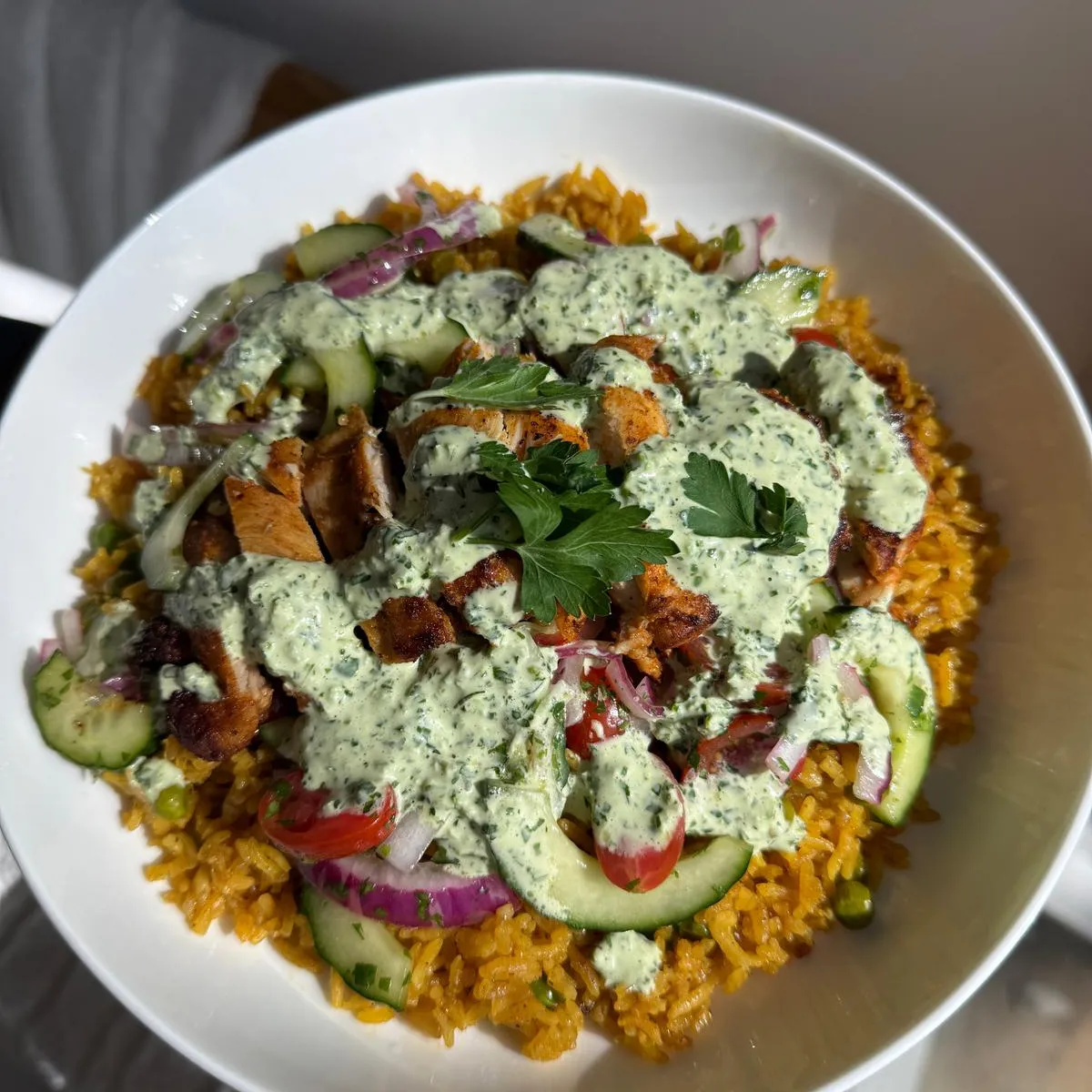 Peruvian Inspired Chicken and Rice Bowl