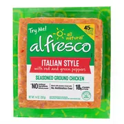al fresco Ground Chicken, Seasoned, Italian Style