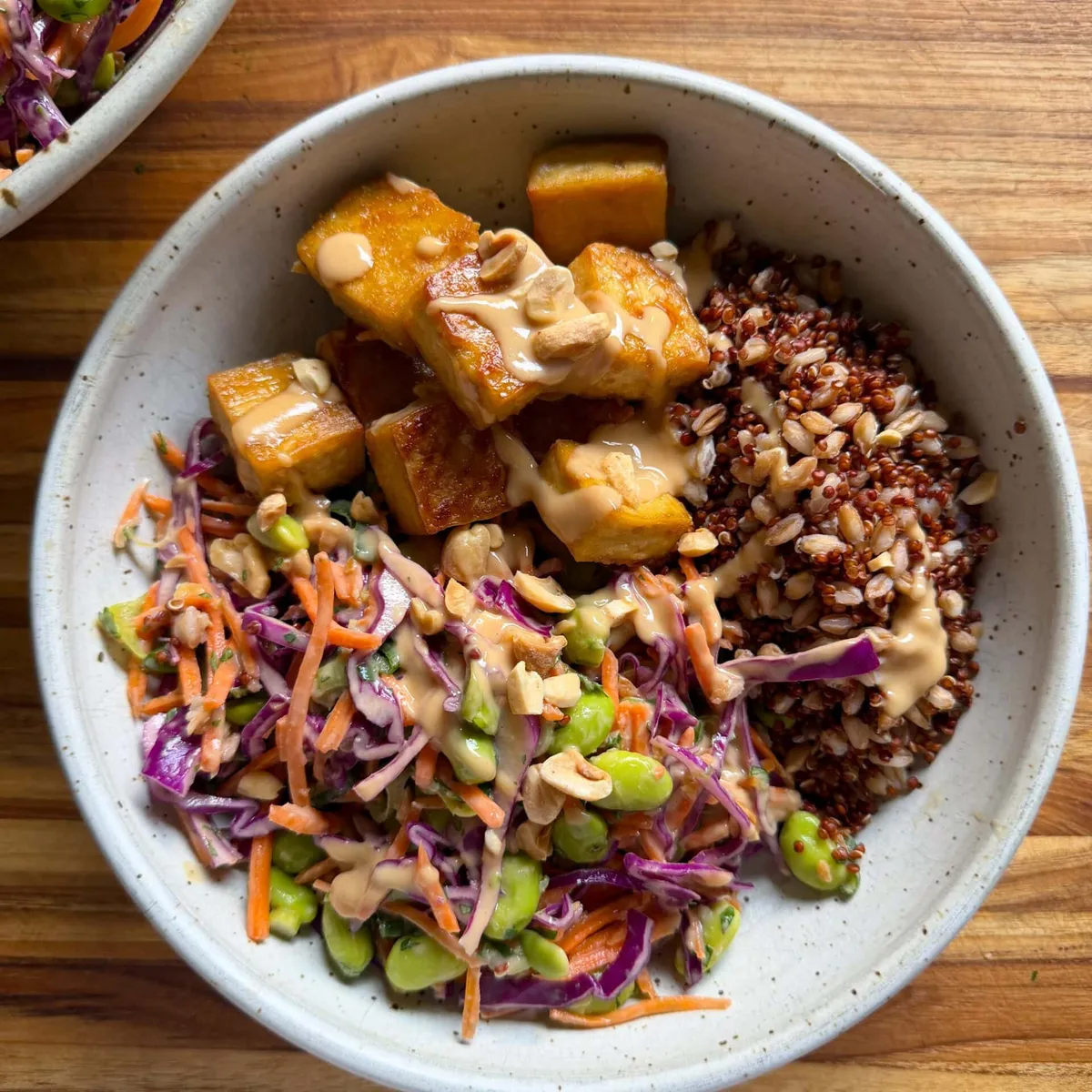 Peanut Tofu Power Bowls