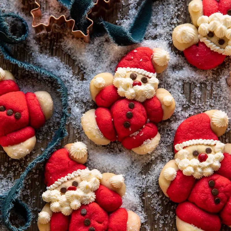 Jolly Santa Cookies
