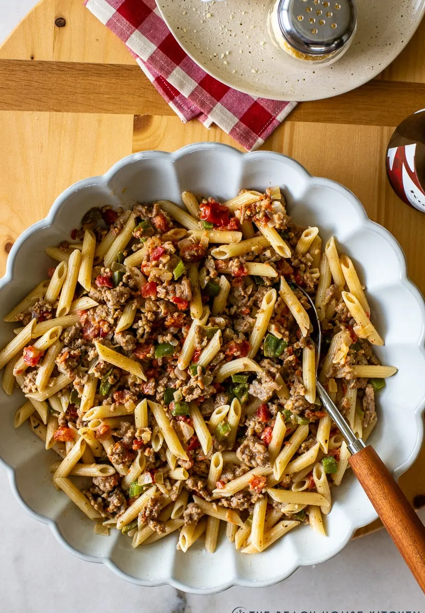 Italian Sausage Tomatoes Peppers and Onions