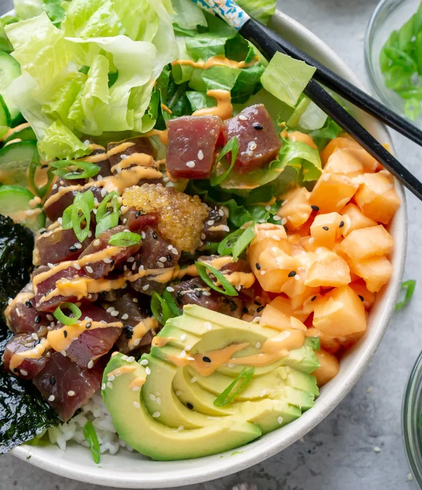 Ahi Poke Bowls