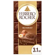 Ferrero Rocher Premium Chocolate Bar, Milk Chocolate Hazelnut