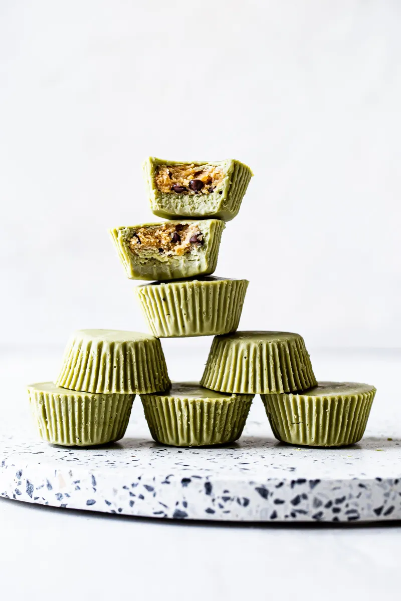 MATCHA COOKIE DOUGH CUPS
