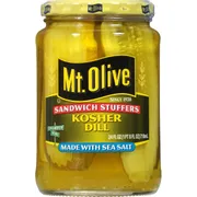 Mt. Olive Kosher Dill Pickle Sandwich Stuffers made with Sea Salt