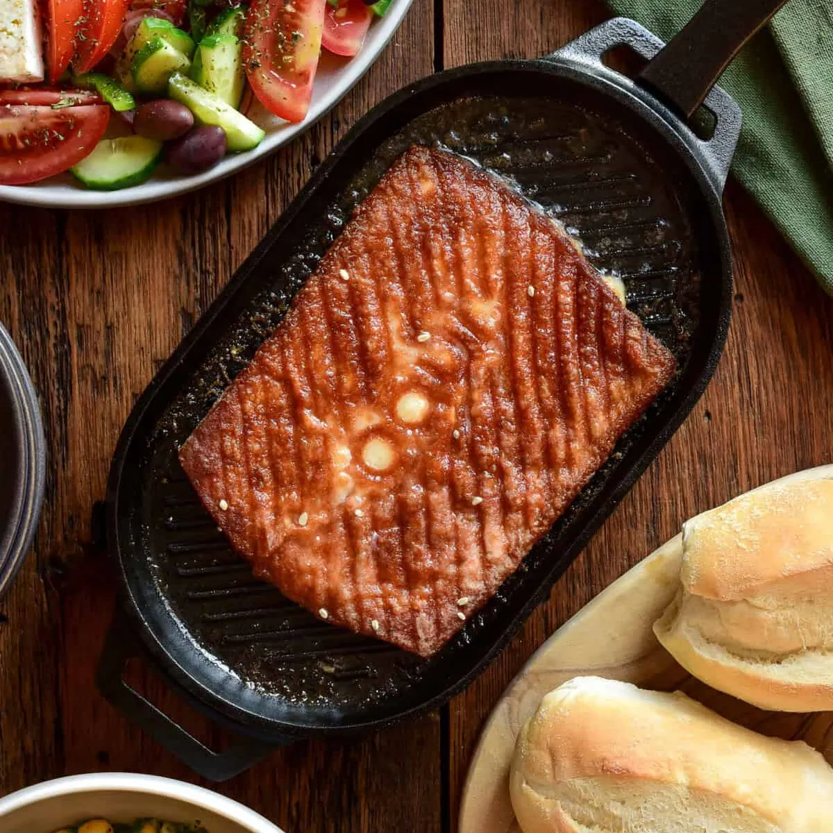 Greek Fried Cheese🔥Saganaki with Kefalotyri Cheese