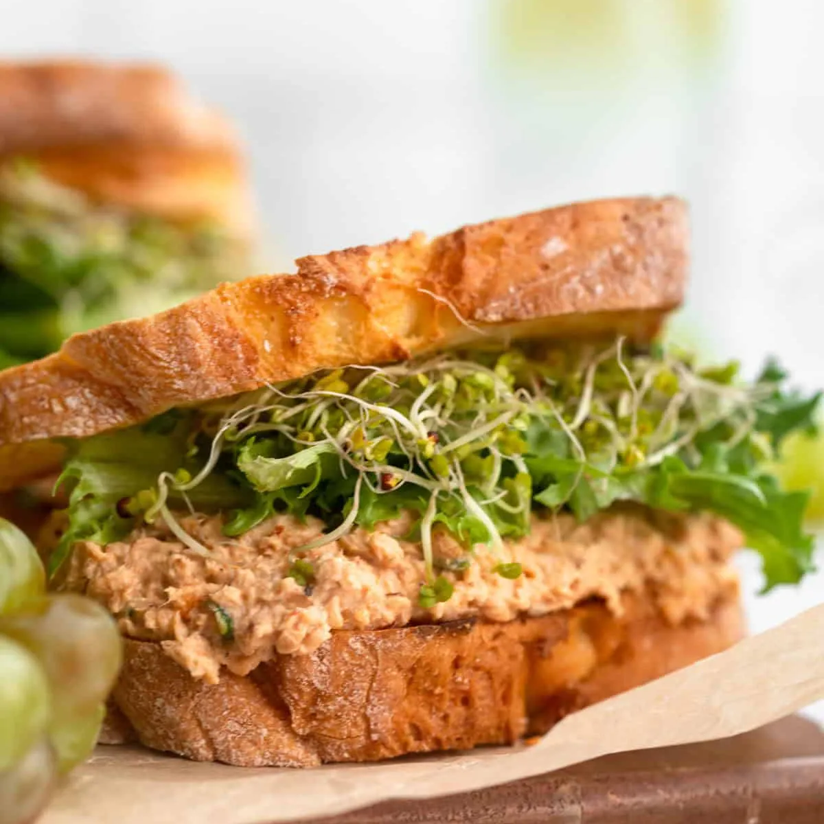 Spicy Salmon Salad Sandwich