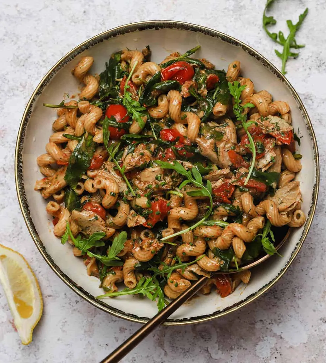 Make-Ahead Tuna Pasta Salad (No Mayo!)