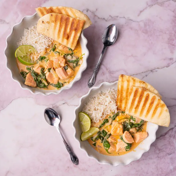 30-Minute Salmon Coconut Curry