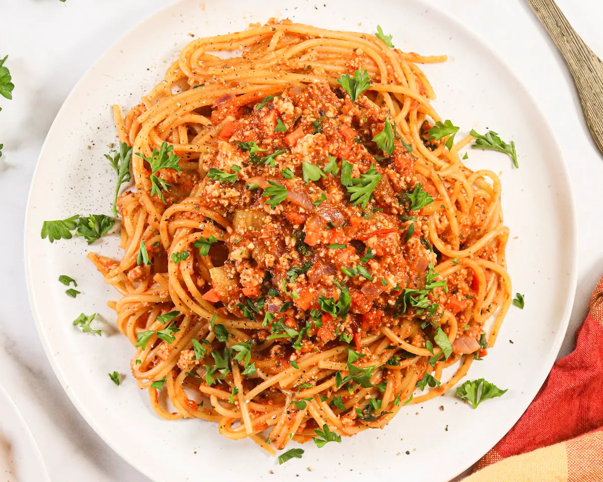 Tofu Bolognese