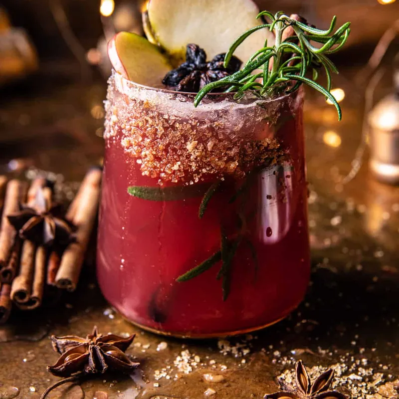 Fireside Cranberry Cider Margarita