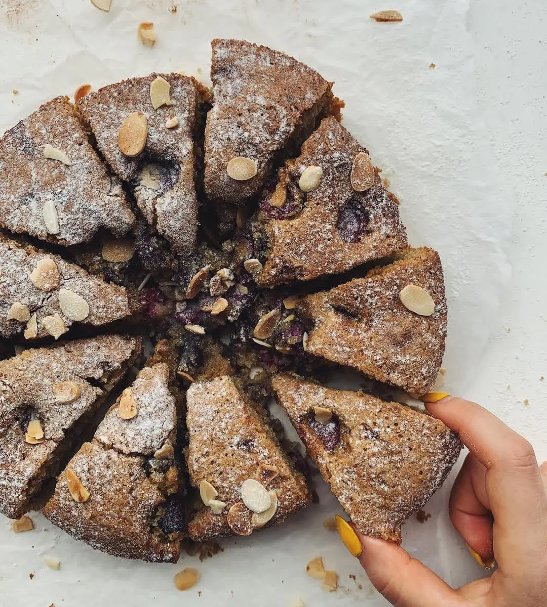 Cherry Bakewell Sponge Cake