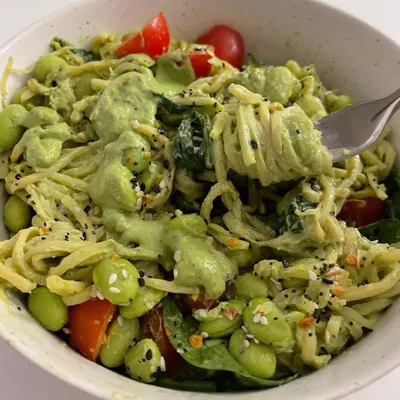 Recipe 'Hearts of Palm Pesto Pasta'