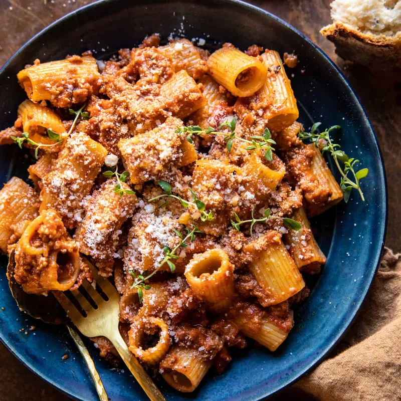 My Family’s Favorite Pesto Pasta Bolognese