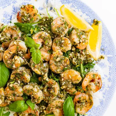 Recipe 'Easy Lemon Butter Shrimp with Rice'