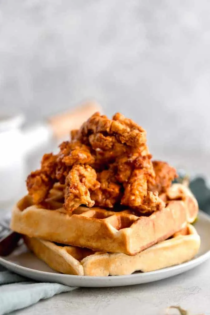 Buttermilk-Brined Southern Fried Chicken & Waffles
